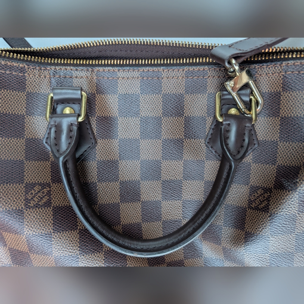 Louis Vuitton Brown Checkered Satchel - Picture 3 of 16